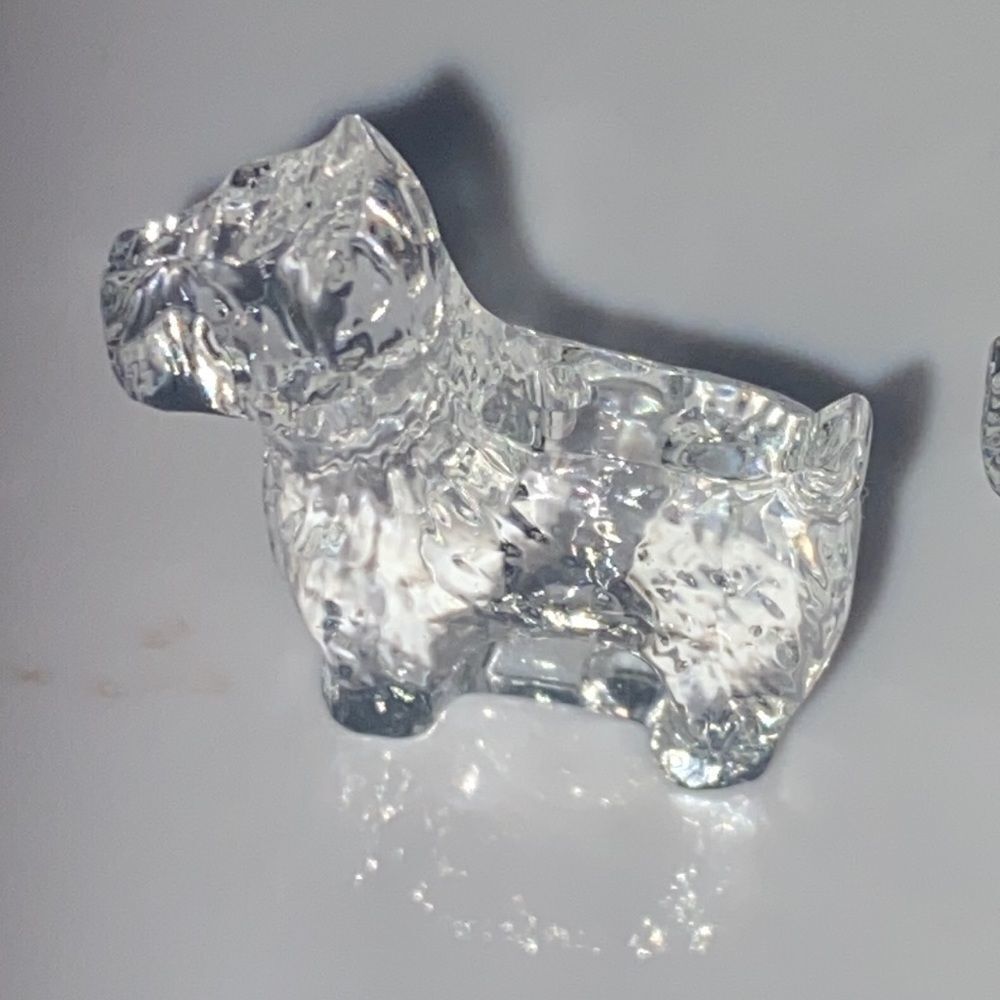 Vintage Miniature Glass Scotch Terrier